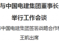 楼阳生与中国电建集团董事长丁焰章举行工作会谈